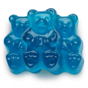 Ourson framboise bleue