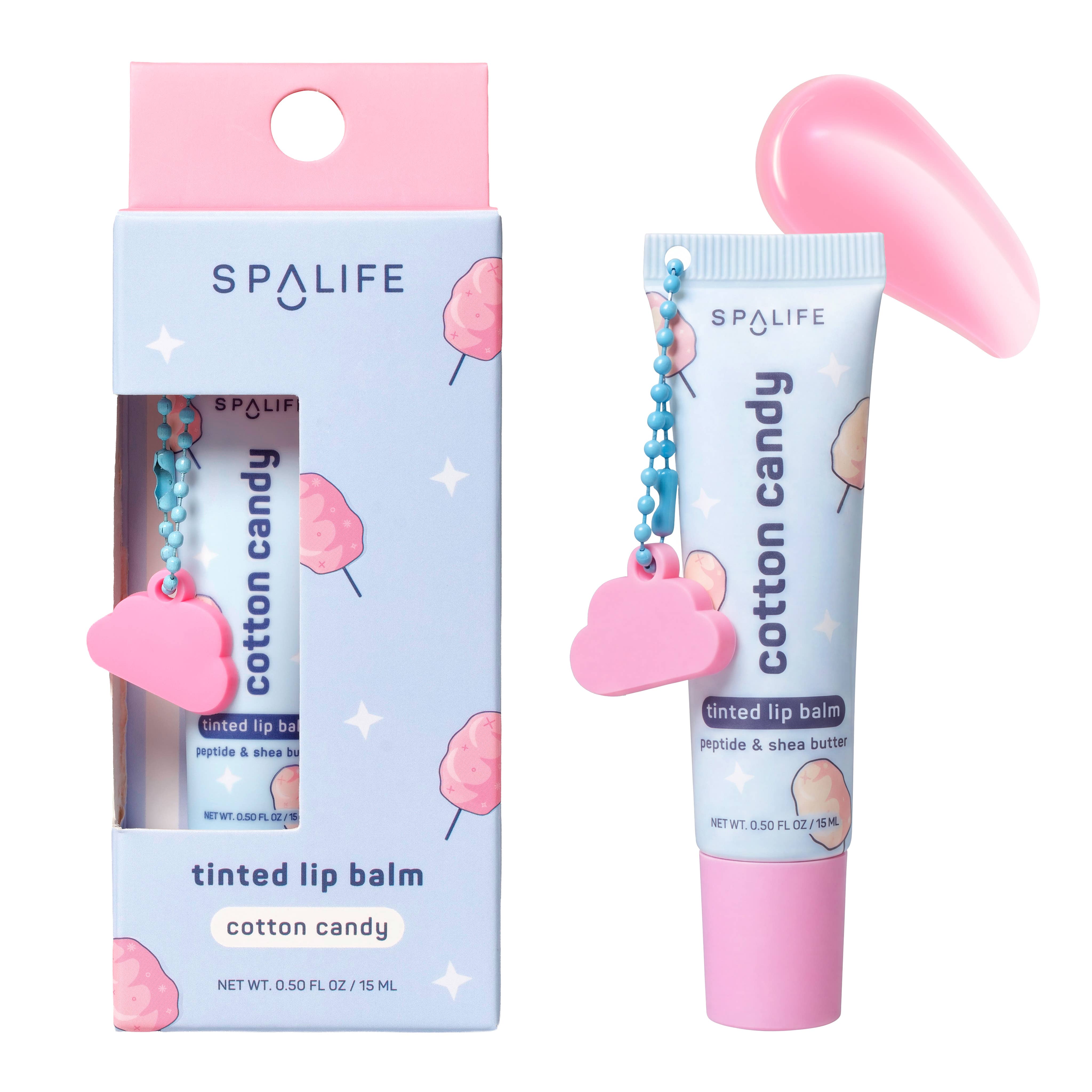 Baume à lèvres teinté barbe à papa | Peptides & karité