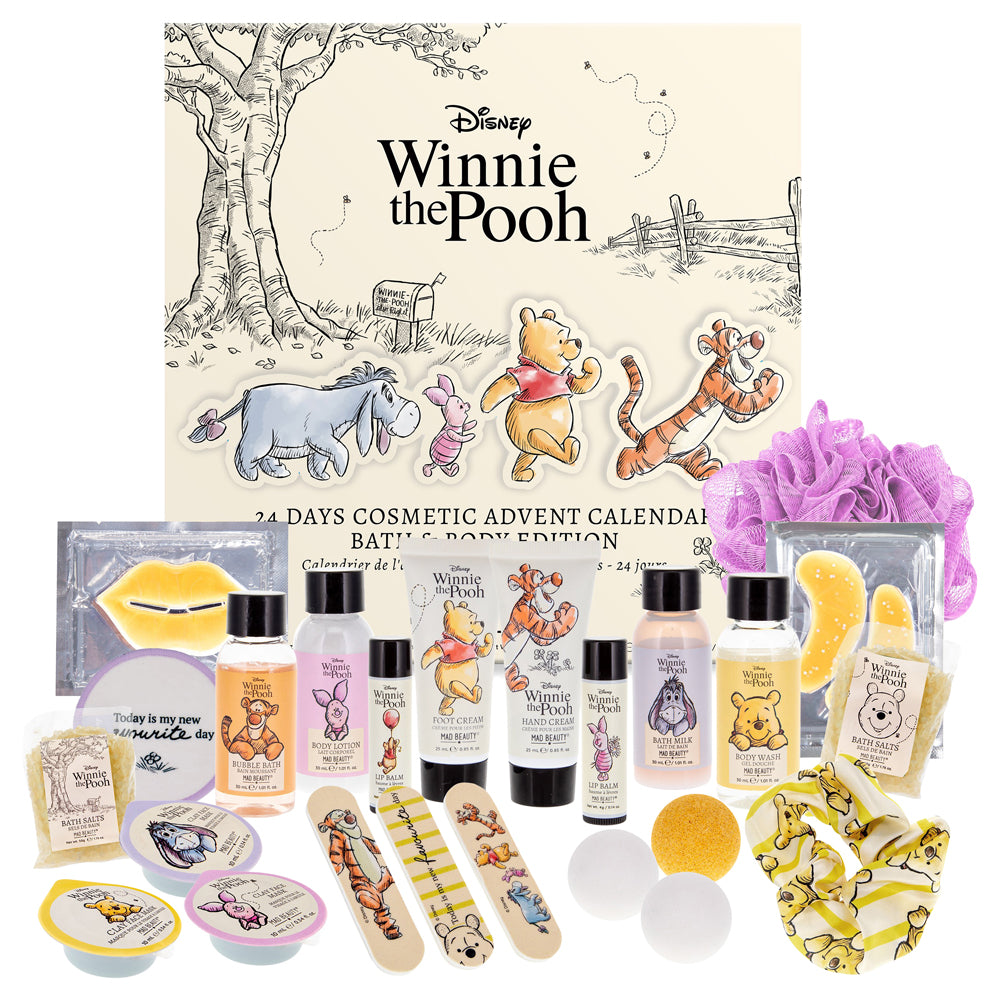 Calendrier de l’Avent Cosmétique Winnie the Pooh — 24 Jours Bain & Corps | Mad Beauty