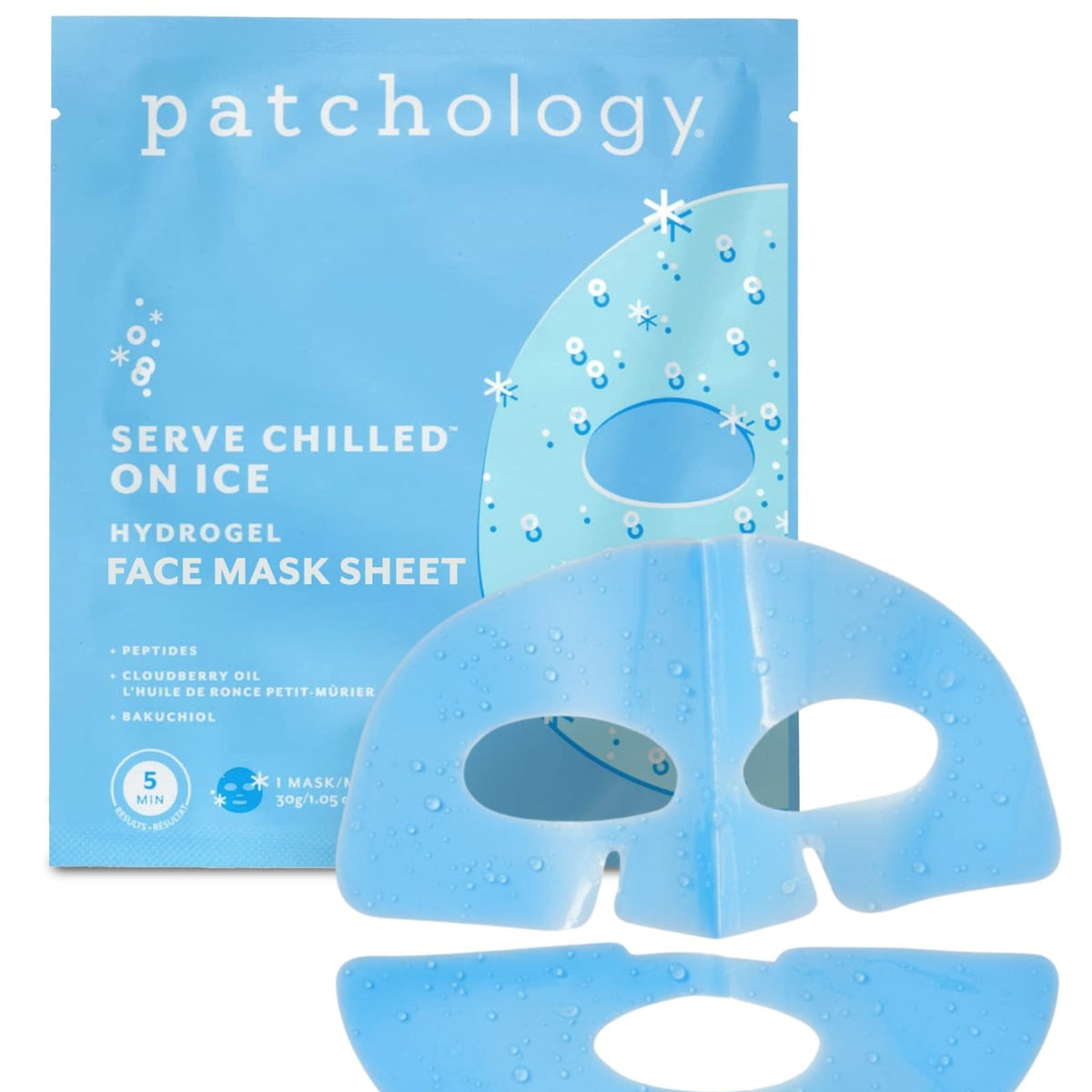 Masque visage hydrogel On Ice – Patchology Serve Chilled