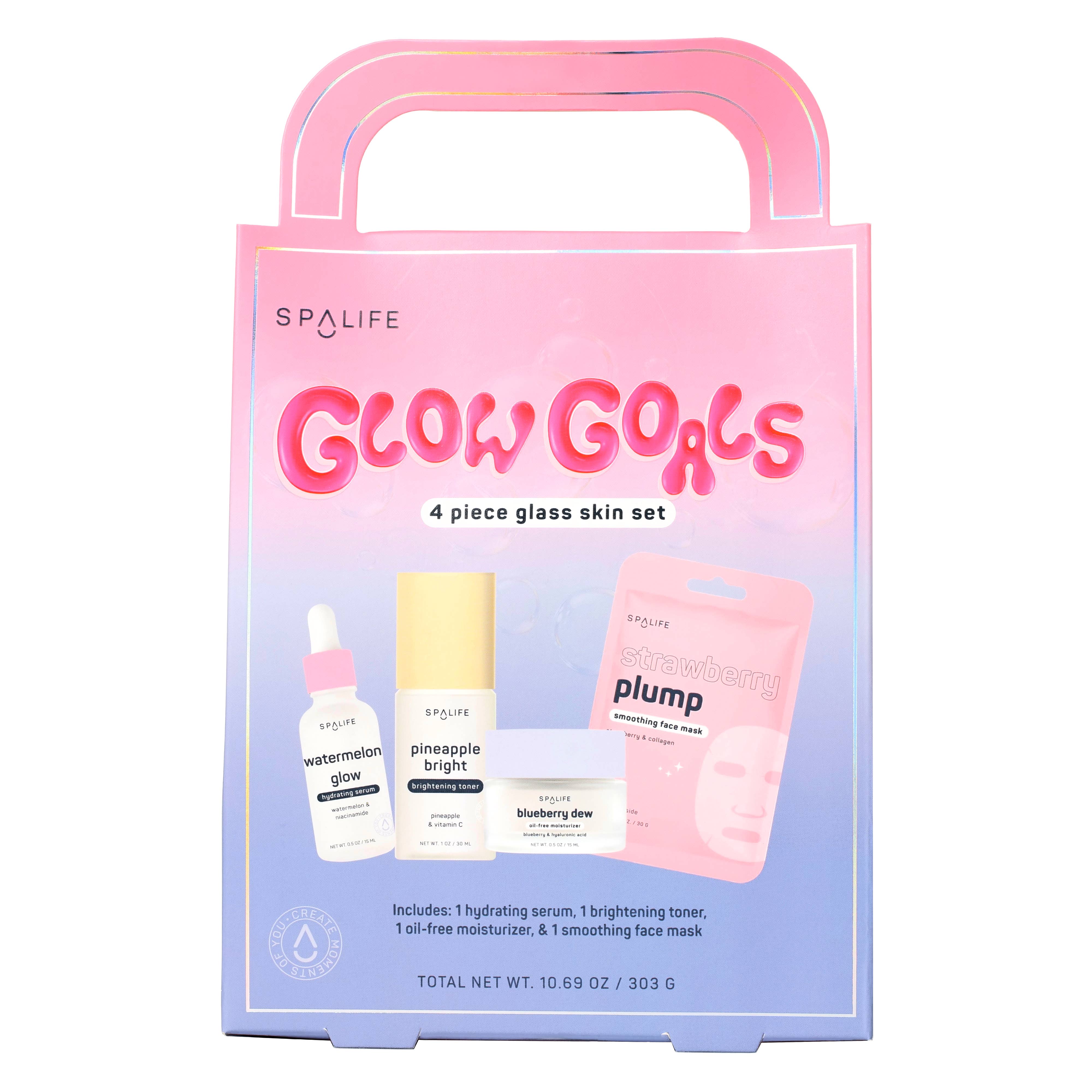 Coffret Soins Visage Glow Goals | 4 Pièces, Idée Cadeau