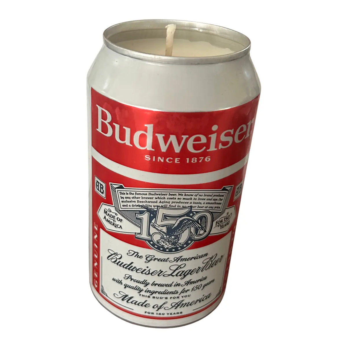 Bougie en canette Budweiser
