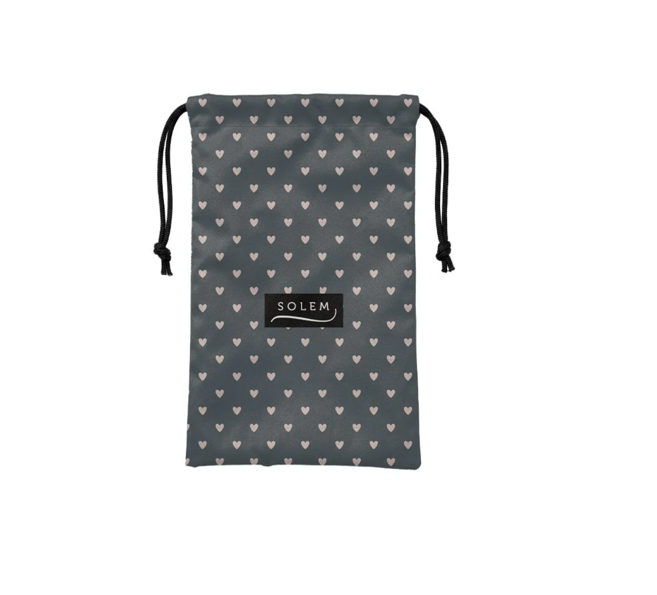 Serviette à cheveux Solem en microfibre - bisou coeur