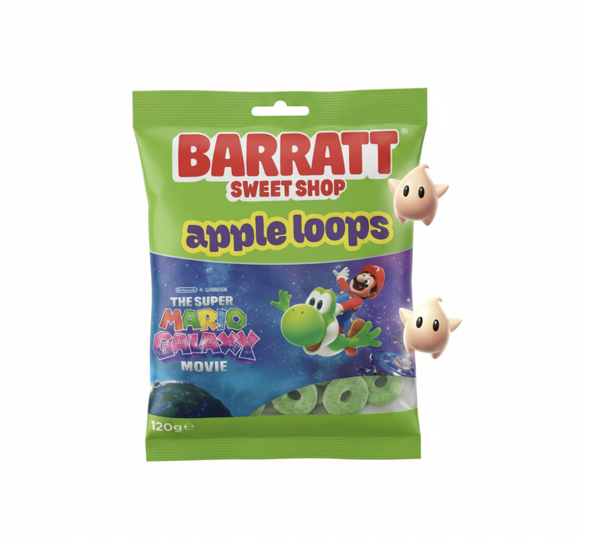 Barratt Apple Loops – Édition Super Mario Galaxy 120g