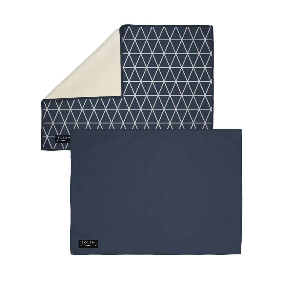 Tapis de séchage vaisselle élégant marine - Solem
