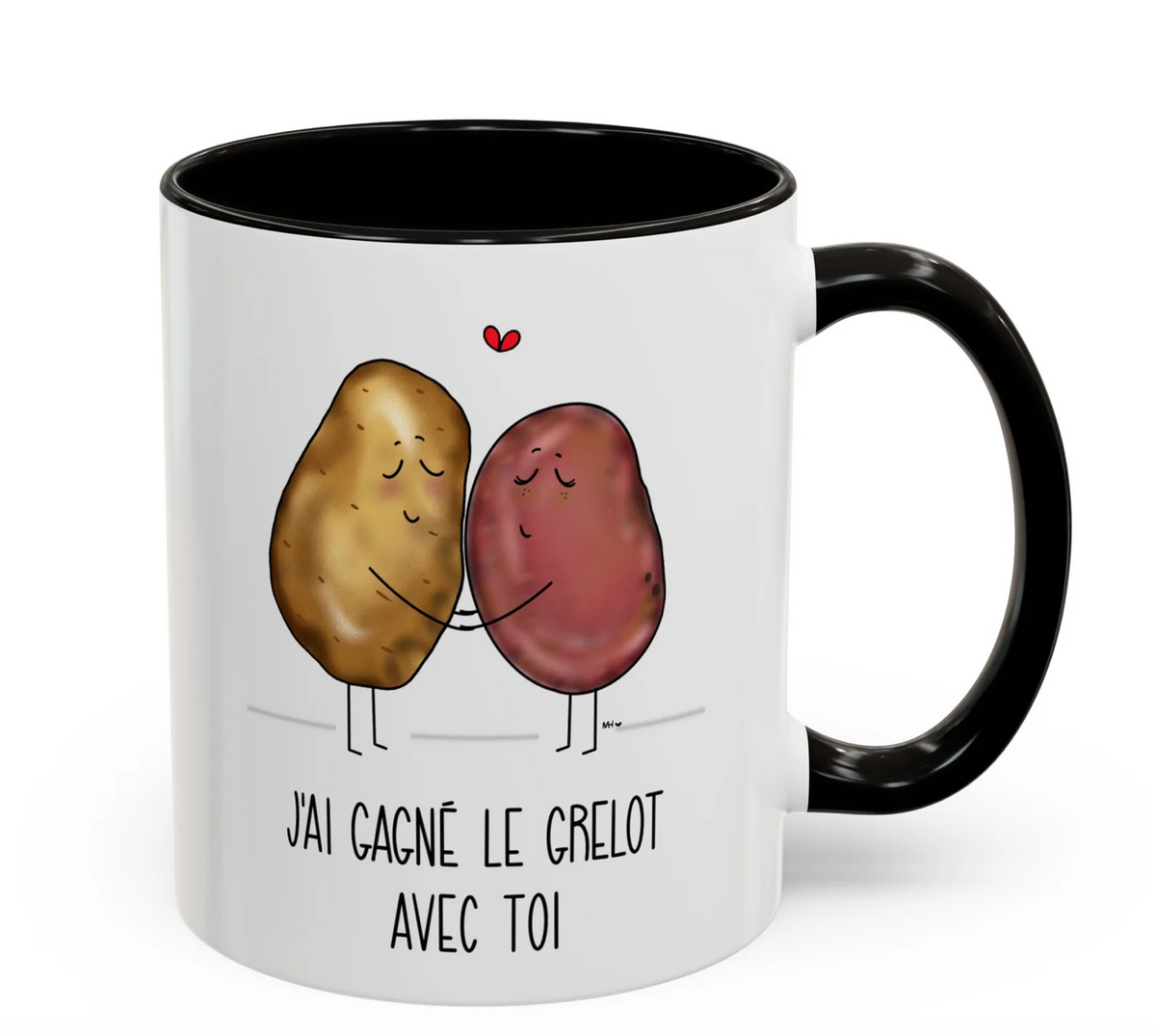 Tasse « J’ai gagné le grelot avec toi » – Sardine Studio