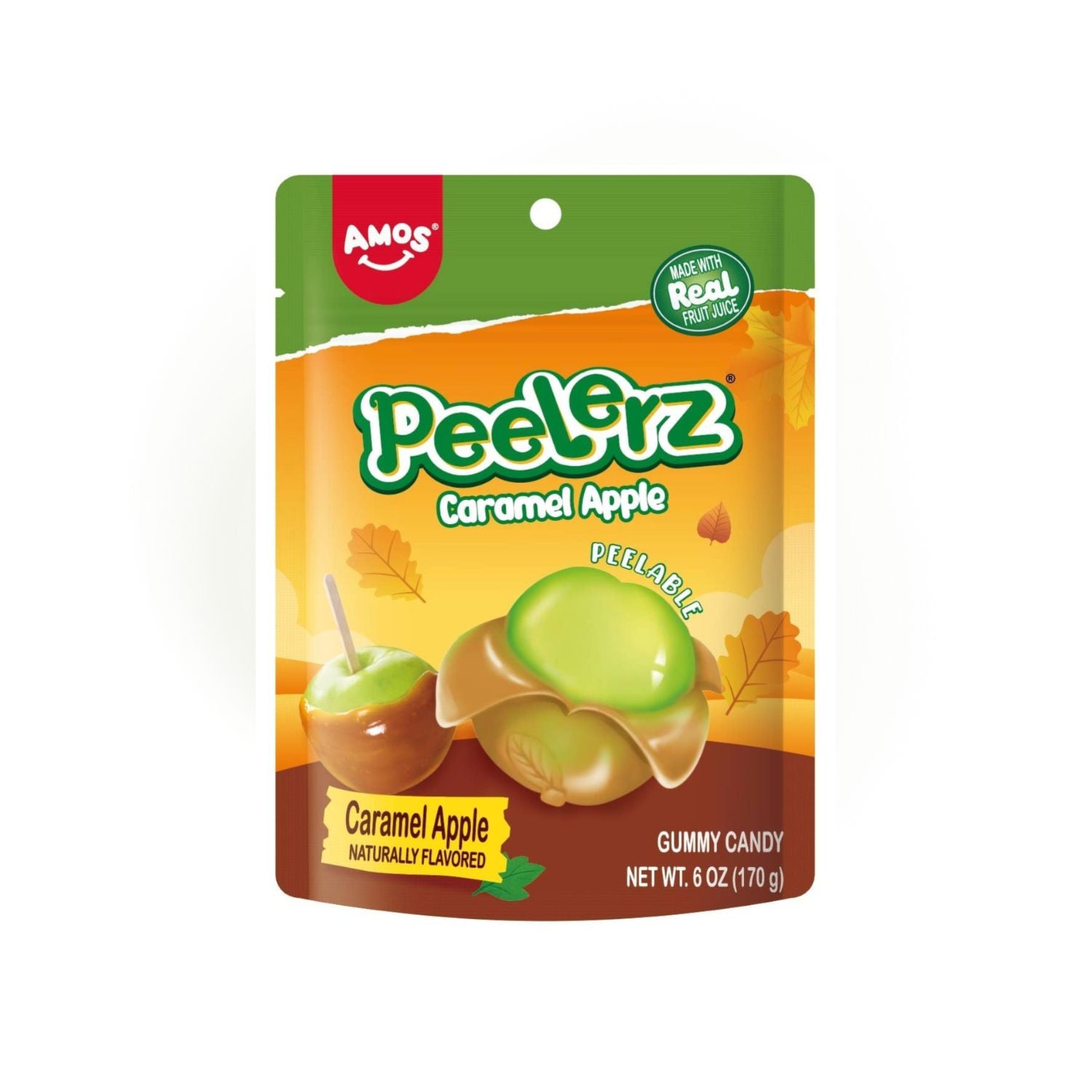 Peelerz Halloween Bonbons gélifiés pomme caramélisée 6 oz, 12 unités