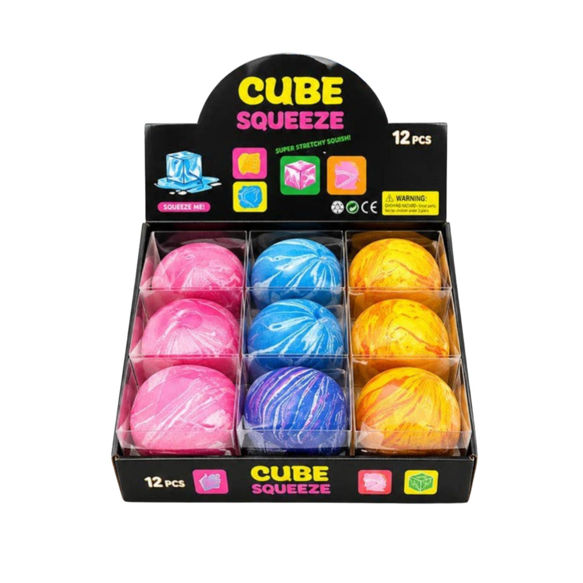 Squishys Marbrés Compressibles — Jouet Sensoriel Extensible
