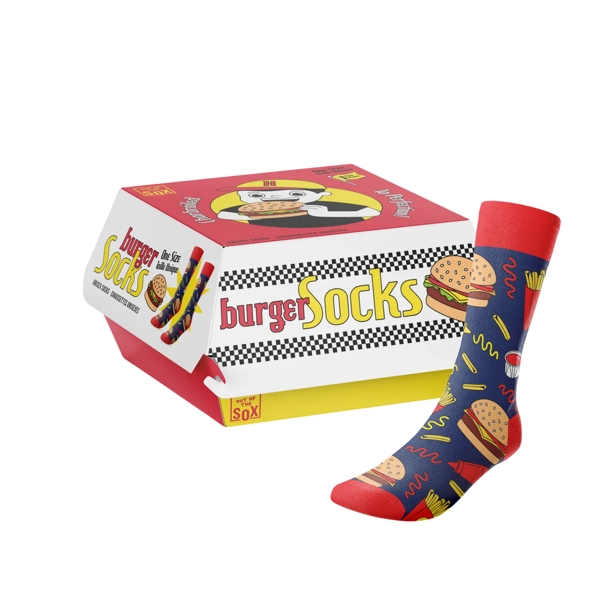 Bas pour hommes à motifs burgers – Main and Local