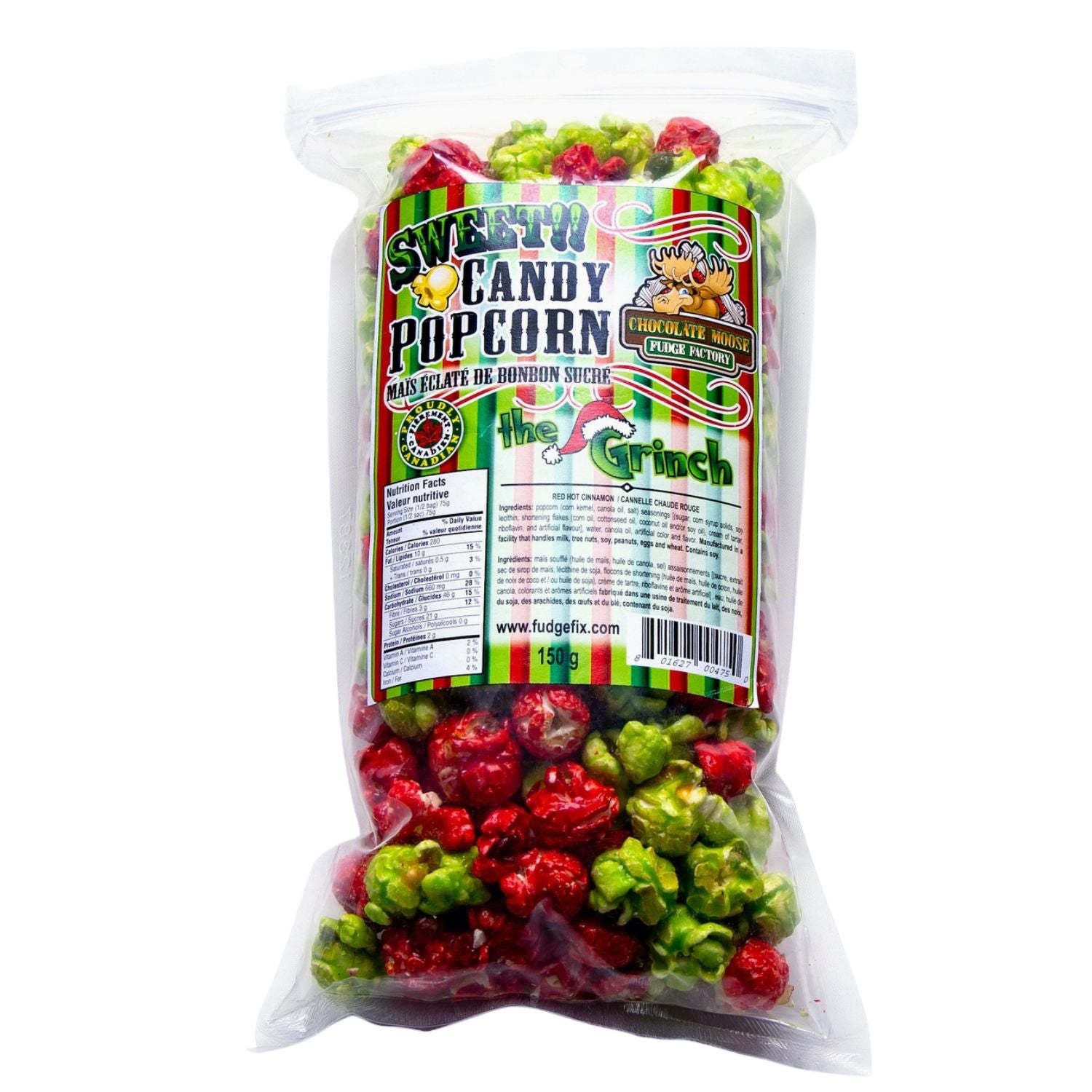 Popcorn sucré grinch