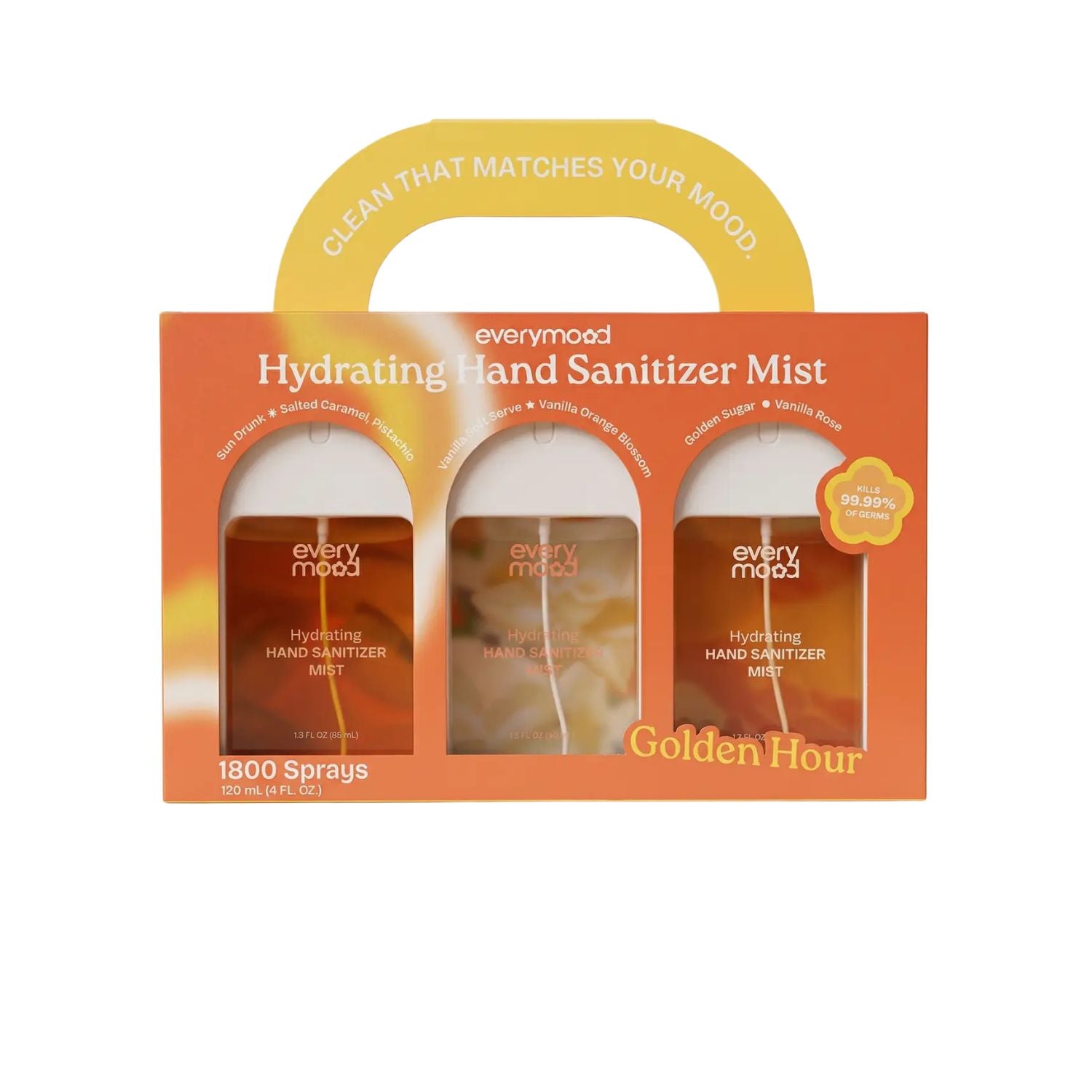 Brume désinfectante pour les mains - Golden hour