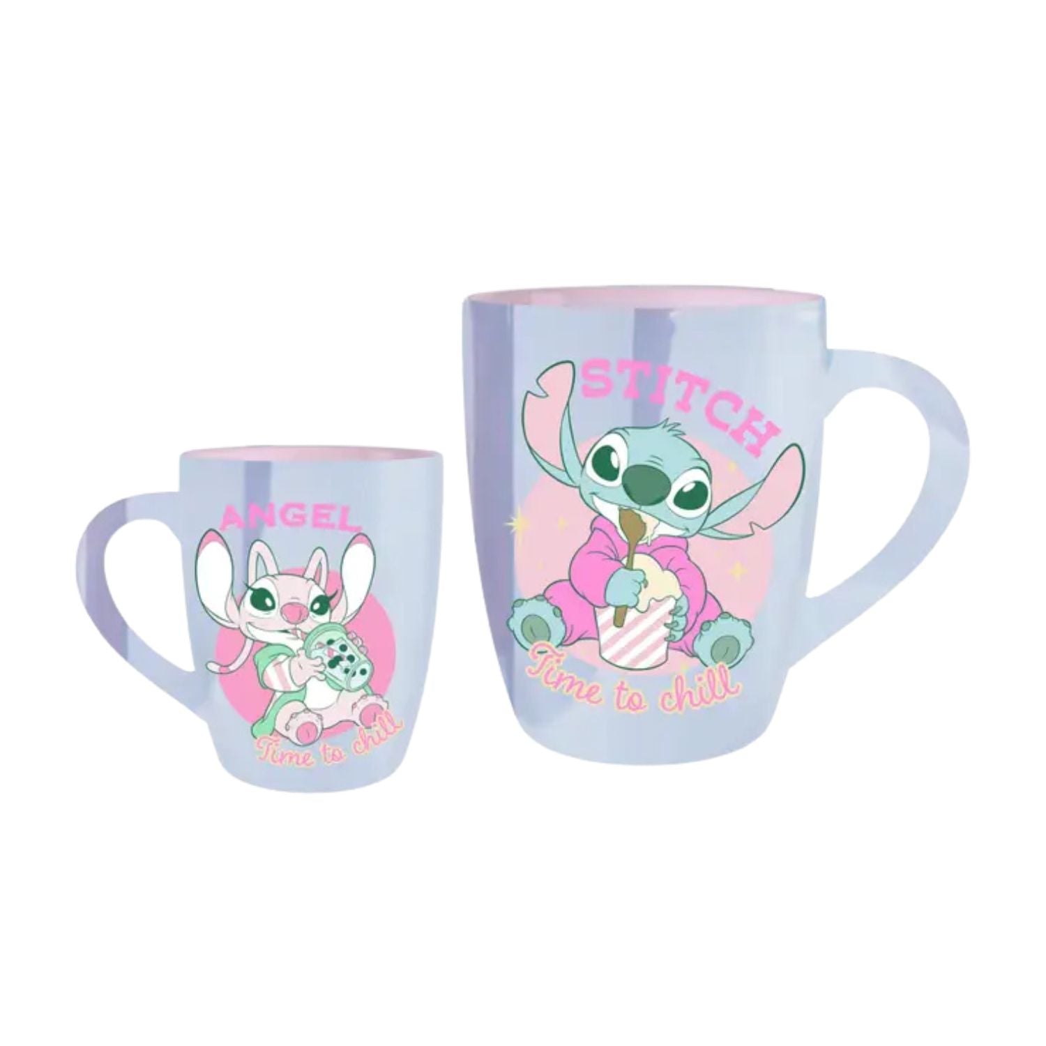 Tasse céramique incurvée jumbo nacrée - stitch
