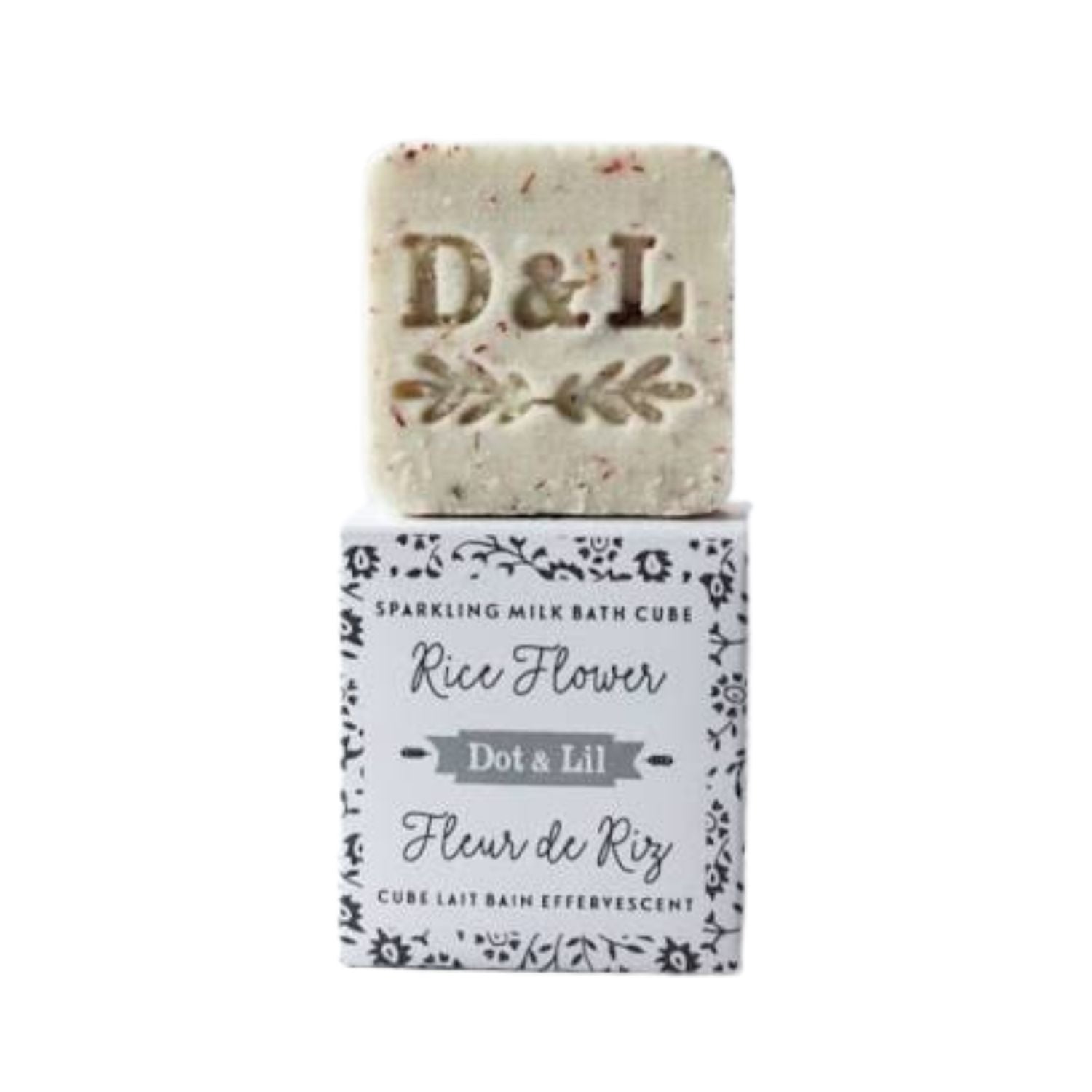 Cube de lait bain effervescent - Fleur de riz