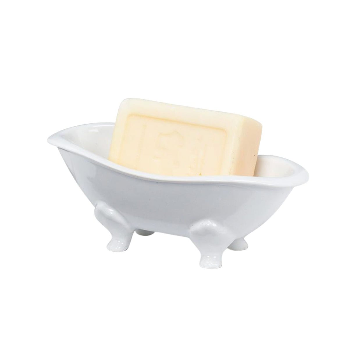 Porte-savon baignoire blanc sur pieds – Abbott