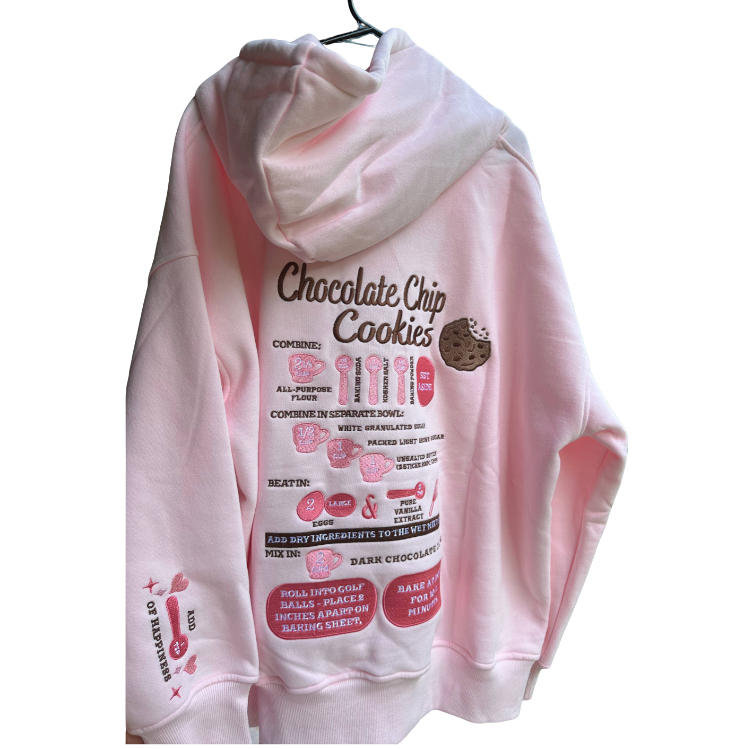 Sweat à capuche brodé – Recette de cookies aux pépites de chocolat | Rose Clair