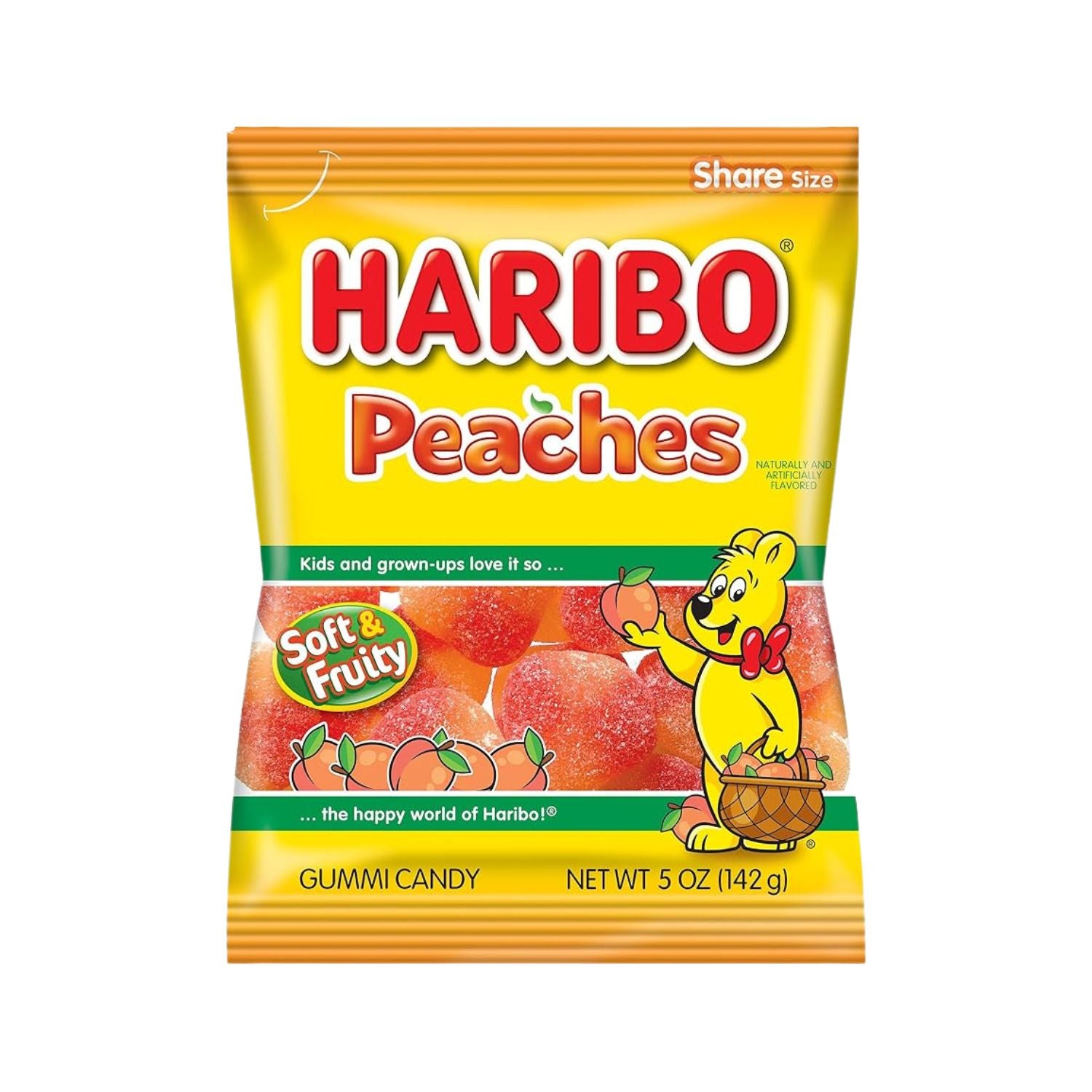 Haribo - Pêche doux et fruité