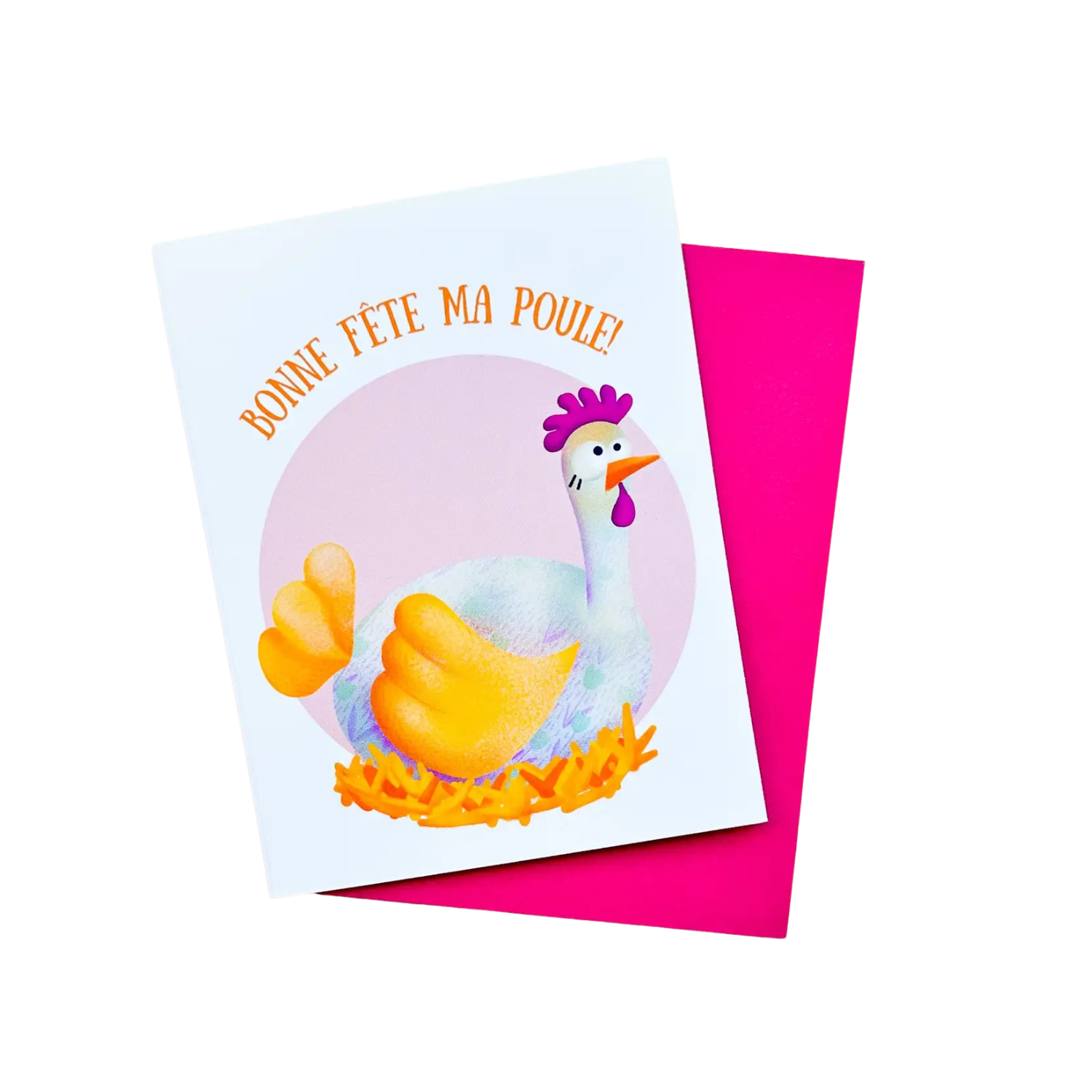 Carte - Bonne fête ma poule