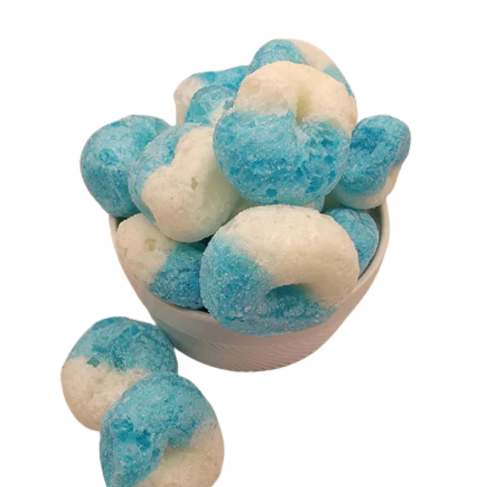 Bonbons Lyophilisées - Anneaux à la framboise bleue