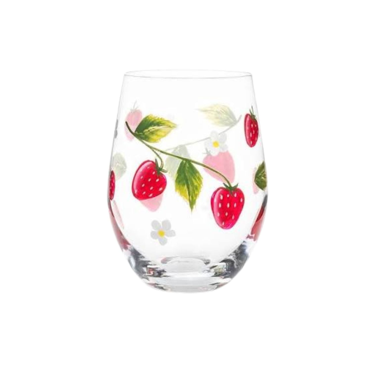 Verre à vin - Fraises de champs 18 Oz.