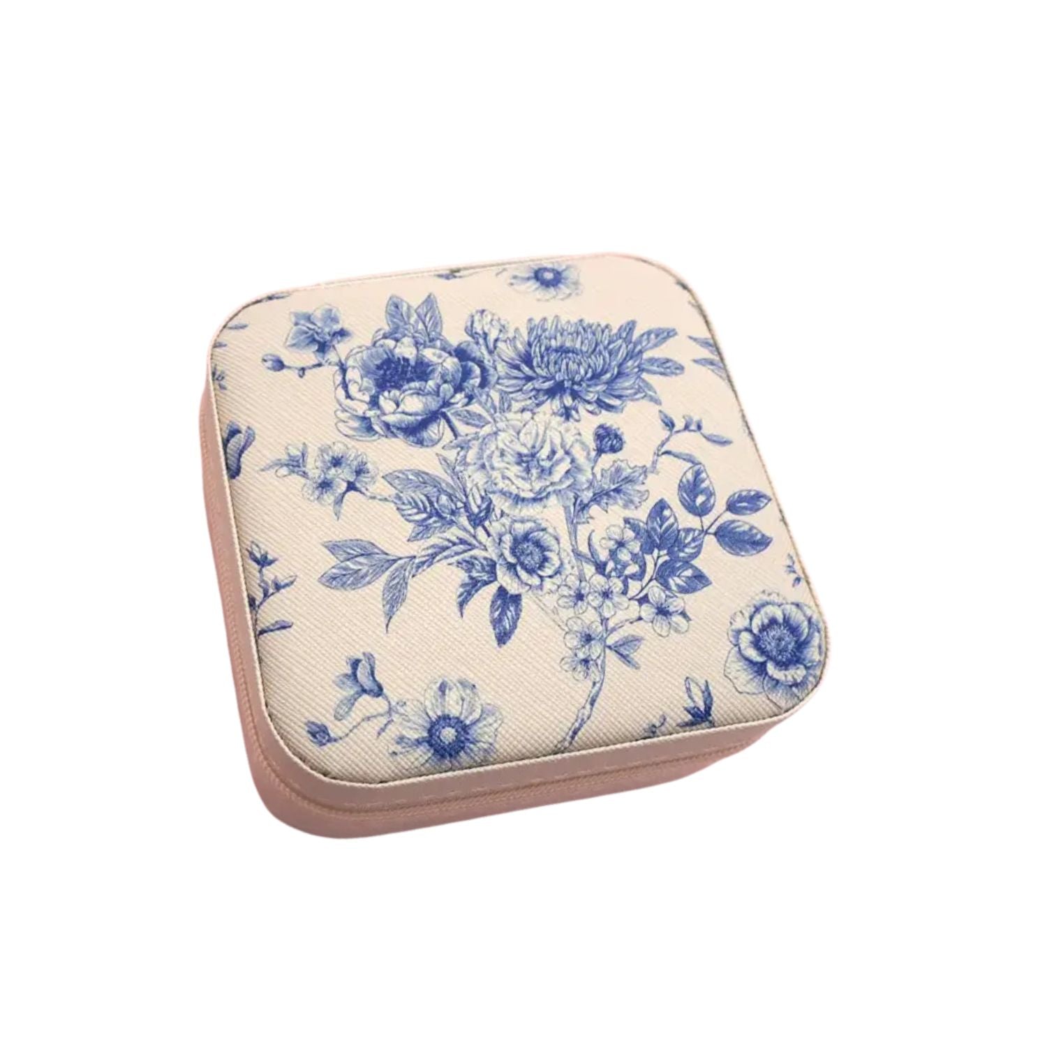 Boite à bijoux mini - Fleur bleu
