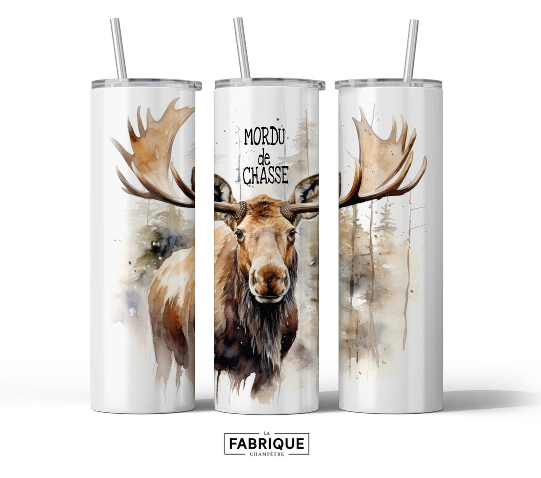 Gobelet Isotherme Mordu de Chasse Orignal