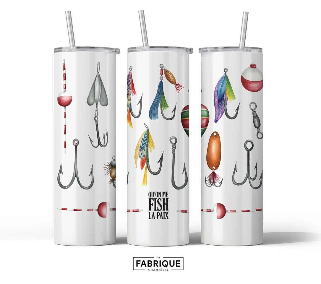 Gobelet Isotherme « Qu'on me Fish la Paix » — Fabrique Champêtre
