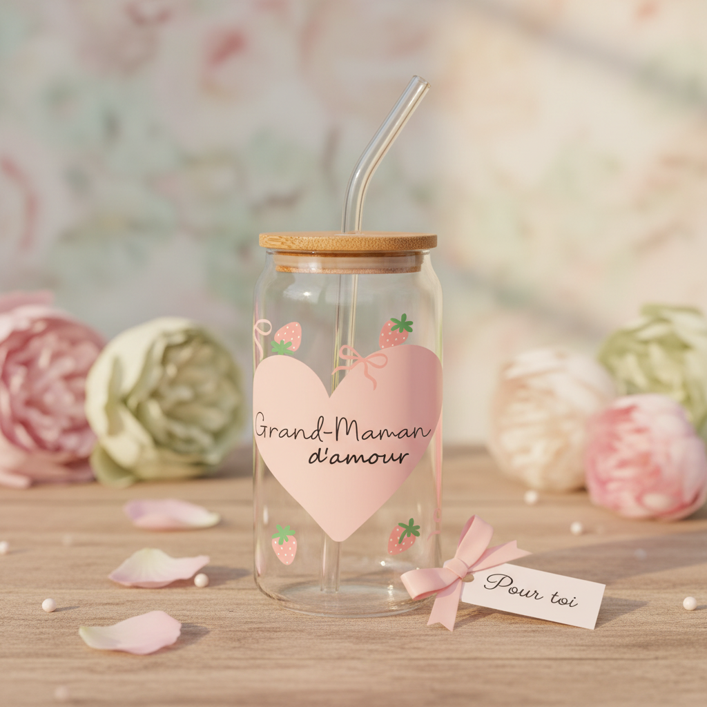 Bara verre 16 oz. grand-maman d'amour