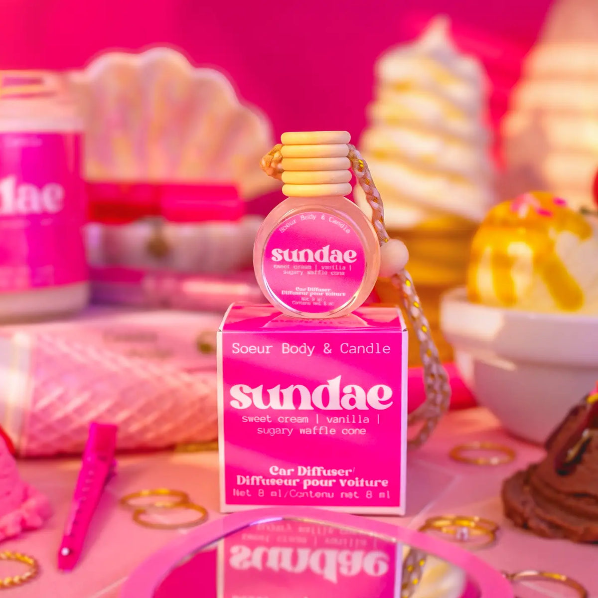 Diffuseur pour voiture Sundae – Soeur Body & Candle