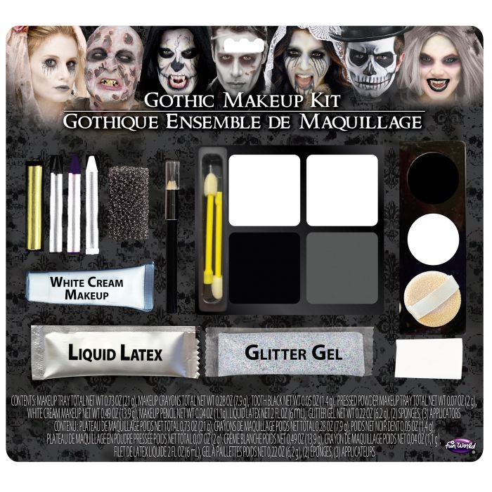Ensemble de Maquillage Gothique Halloween — Kit Complet Effets Spéciaux | Fun World