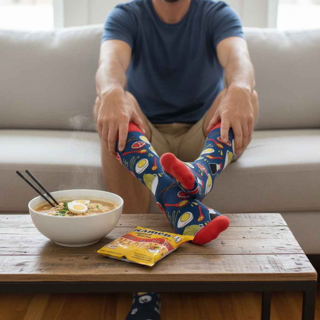 Chaussettes Ramen Instant Socks unisexes