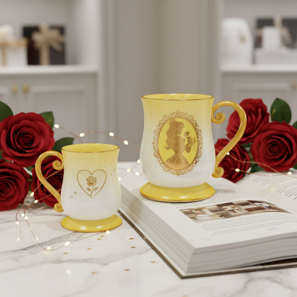 Tasse céramique sur pied – Silhouette Belle | La Belle et la Bête Disney
