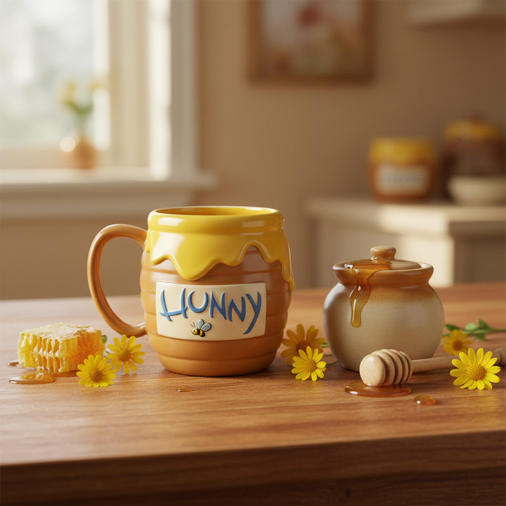 Tasse céramique 3D – Pot de miel Hunny | Winnie l’Ourson Disney