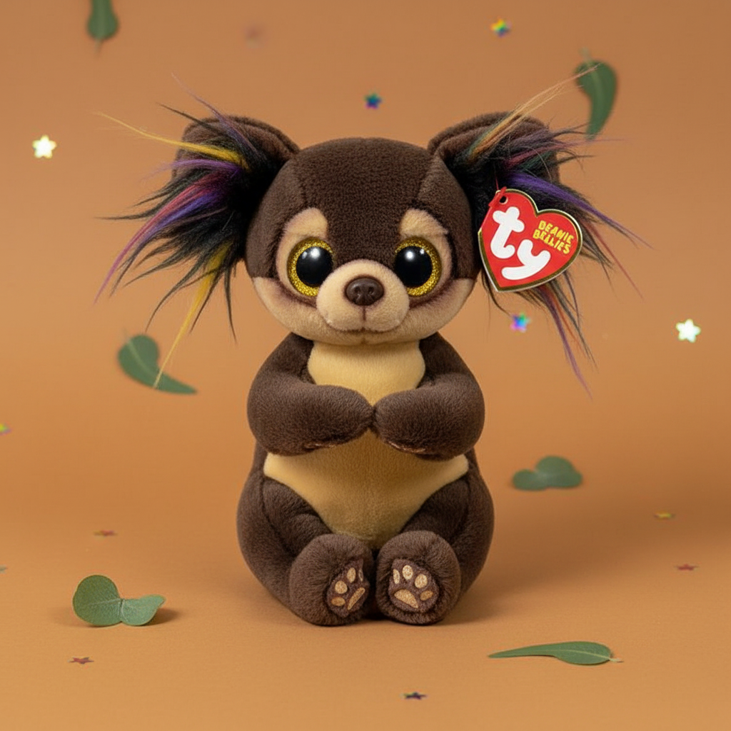 TY Toffee Beanie Bellies peluche koala brun arc-en-ciel lifestyle kawaii