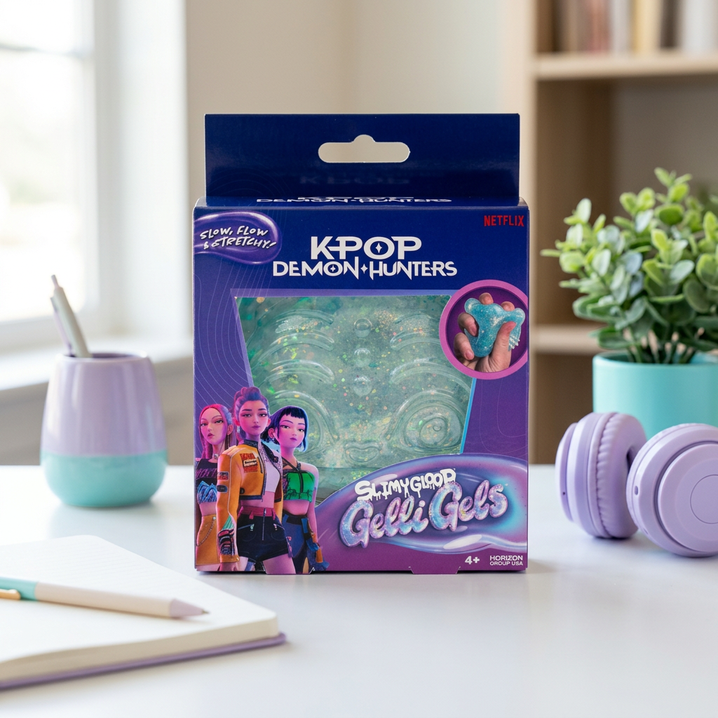 KPop Demon Hunters – Jouet squishy Gelli Gels bleu