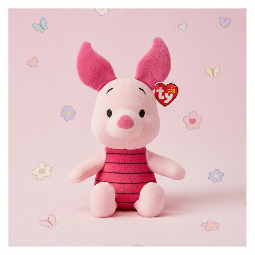 TY Piglet Beanie Babies Disney peluche cochon rose lifestyle kawaii