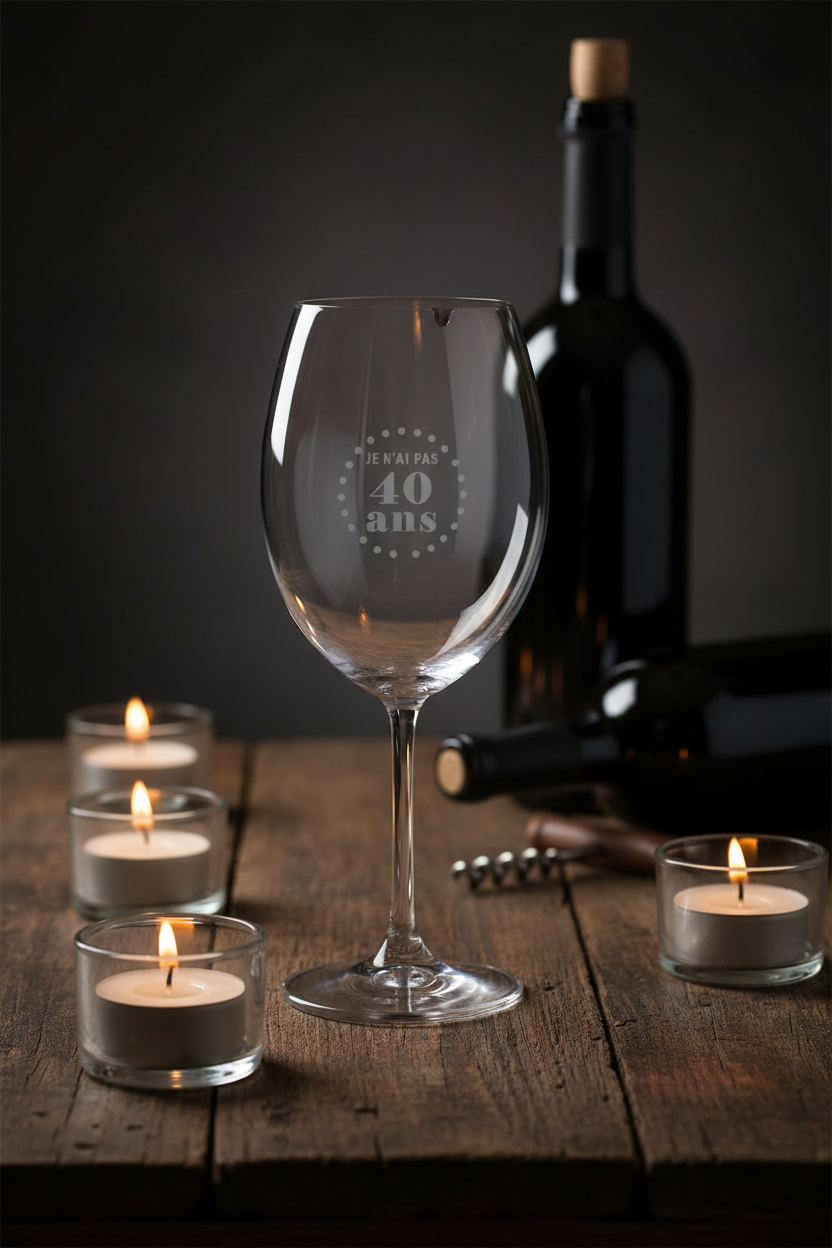 Verre à Vin Je n'ai pas 40 ans - lifestyle