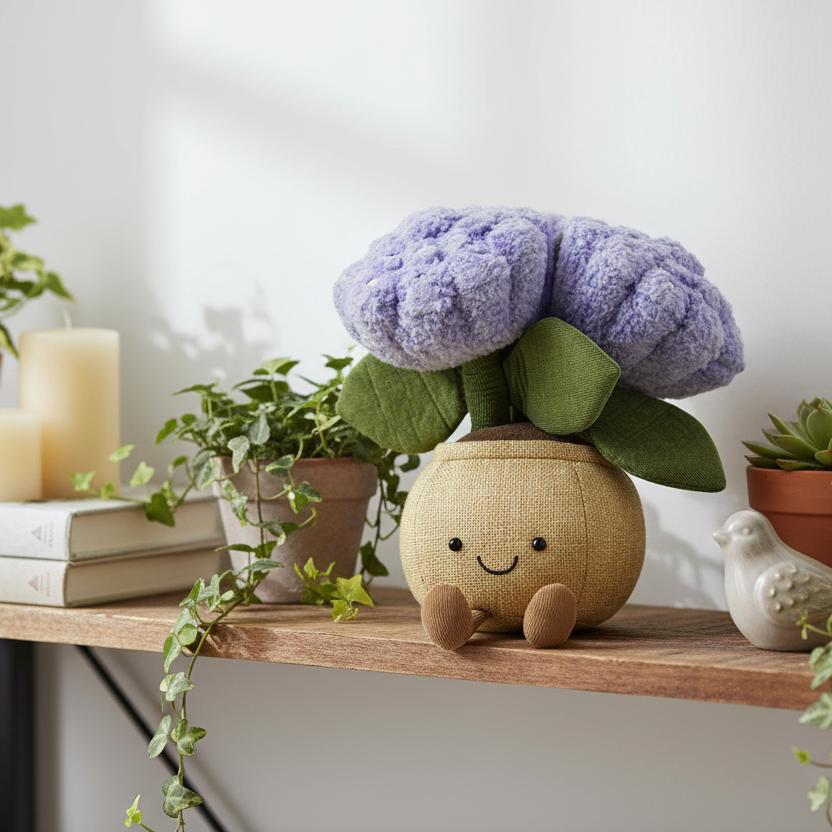 Jellycat Amuseable Hydrangea - lifestyle déco botanique