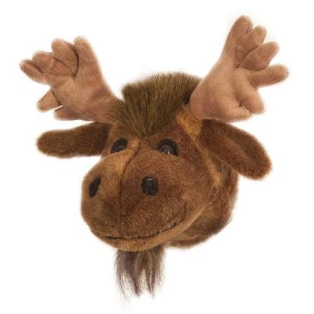 Petite tête d’orignal en peluche