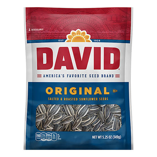 DAVID – Graines de tournesol rôties et salées, Original (149 g)