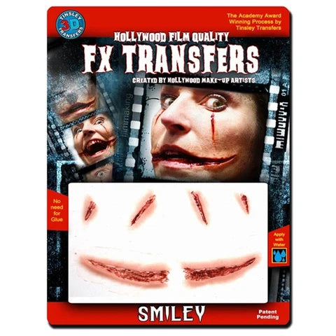 Prothèse Cicatrice Smiley — FX Transfers Hollywood | Tinsley | Halloween & Effets Spéciaux