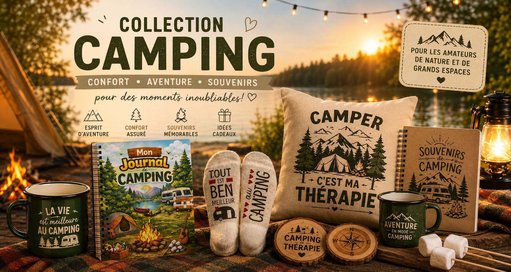Camping, chasse et pêche