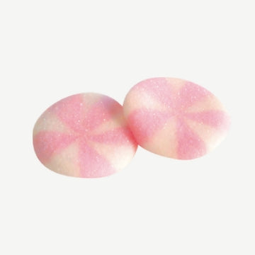 Disque rose et blanc