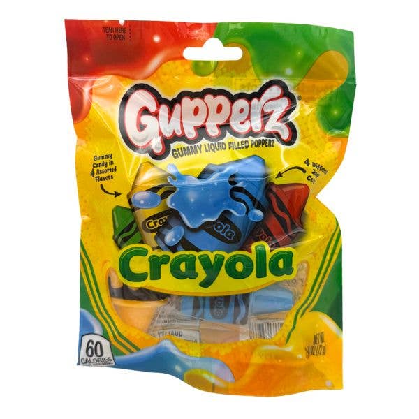 Gupperz Crayola – Gummies Fourrés au Liquide 2,54 oz | 4 Saveurs