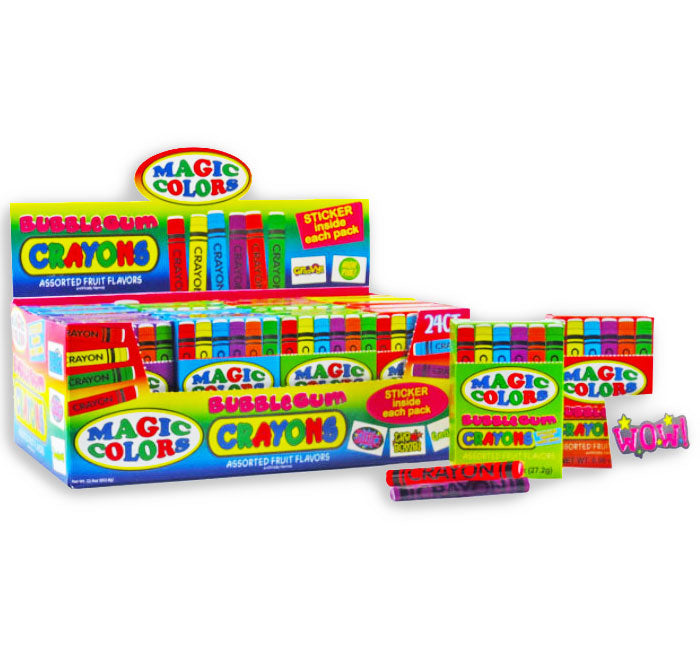 Magic Colors Bubblegum Crayons – Saveurs Fruitières Assorties