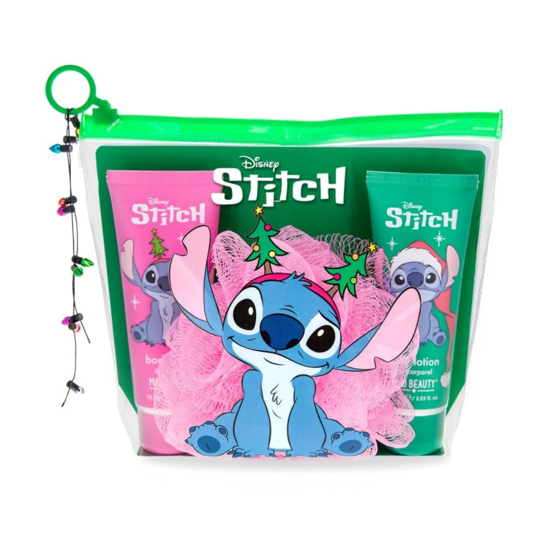 Coffret Cadeau Disney Stitch – Gel de Douche + Lotion Corporelle + Éponge | Mad Beauty