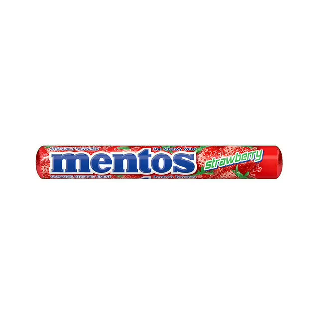 Mentos Fraise – Bonbons Chewy Mint Rouleau
