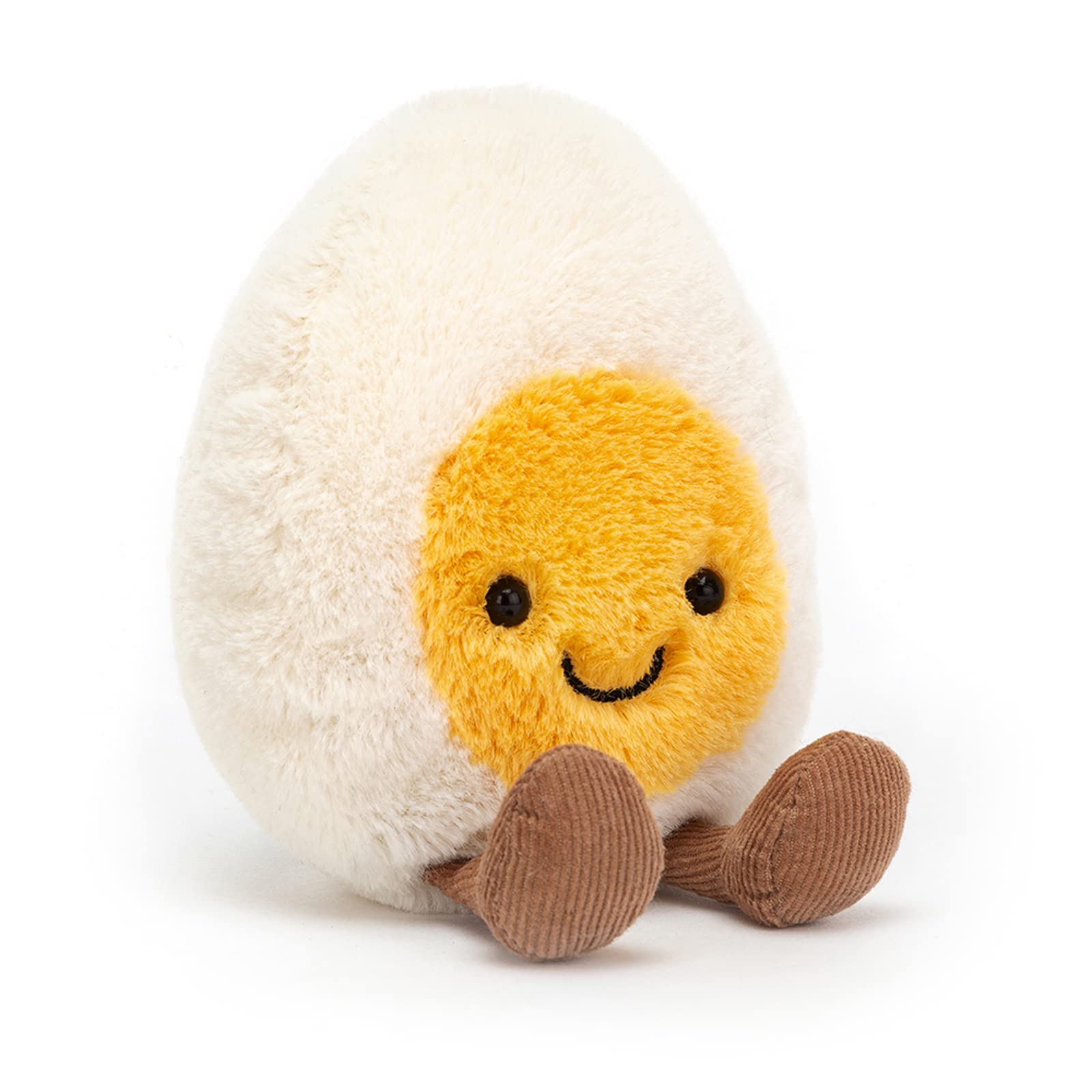 Jellycat Amuseable Happy Boiled Egg – Peluche Œuf à la Coque Souriant