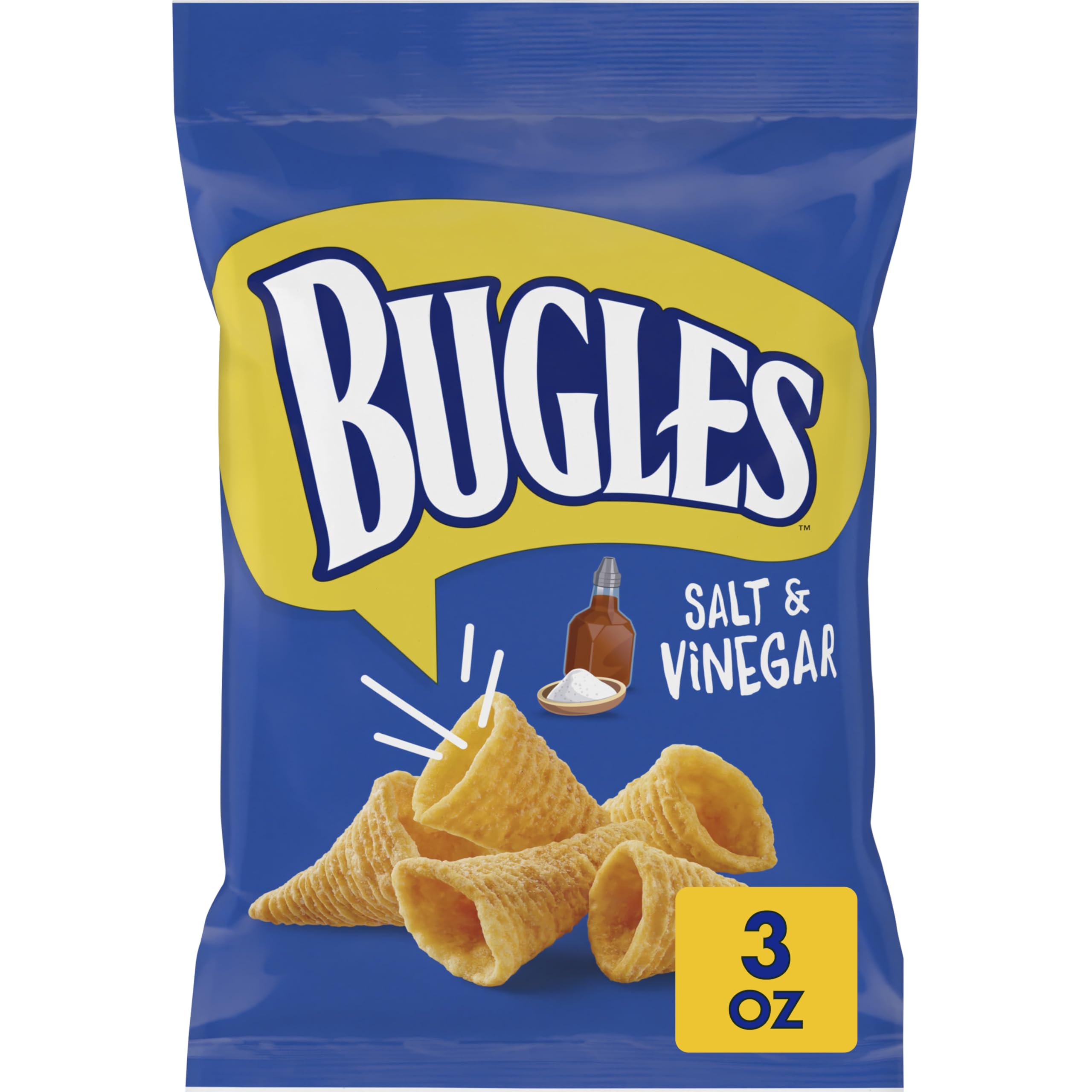 Bugles Salt & Vinegar – Croustilles de maïs (85 g)