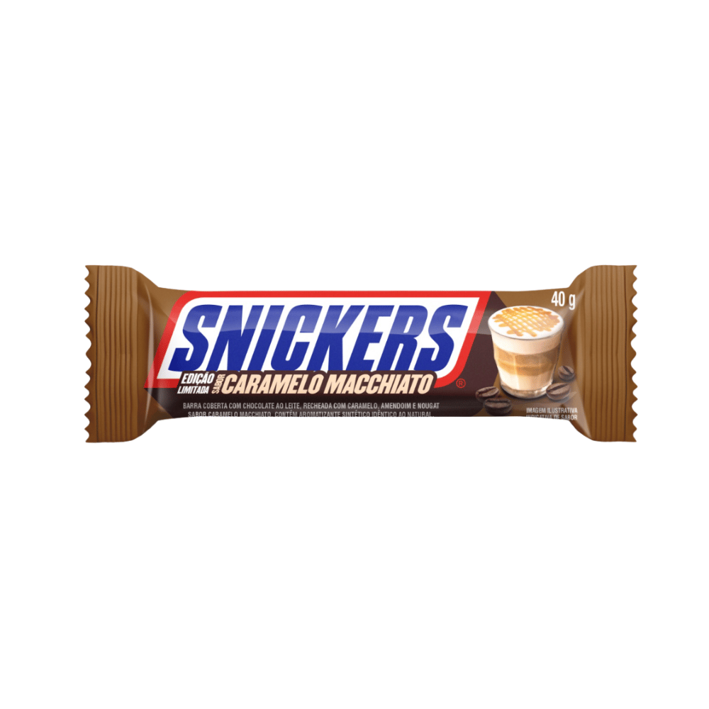 SNICKERS – Barre chocolatée saveur Caramel Macchiato, édition limitée (40 g)