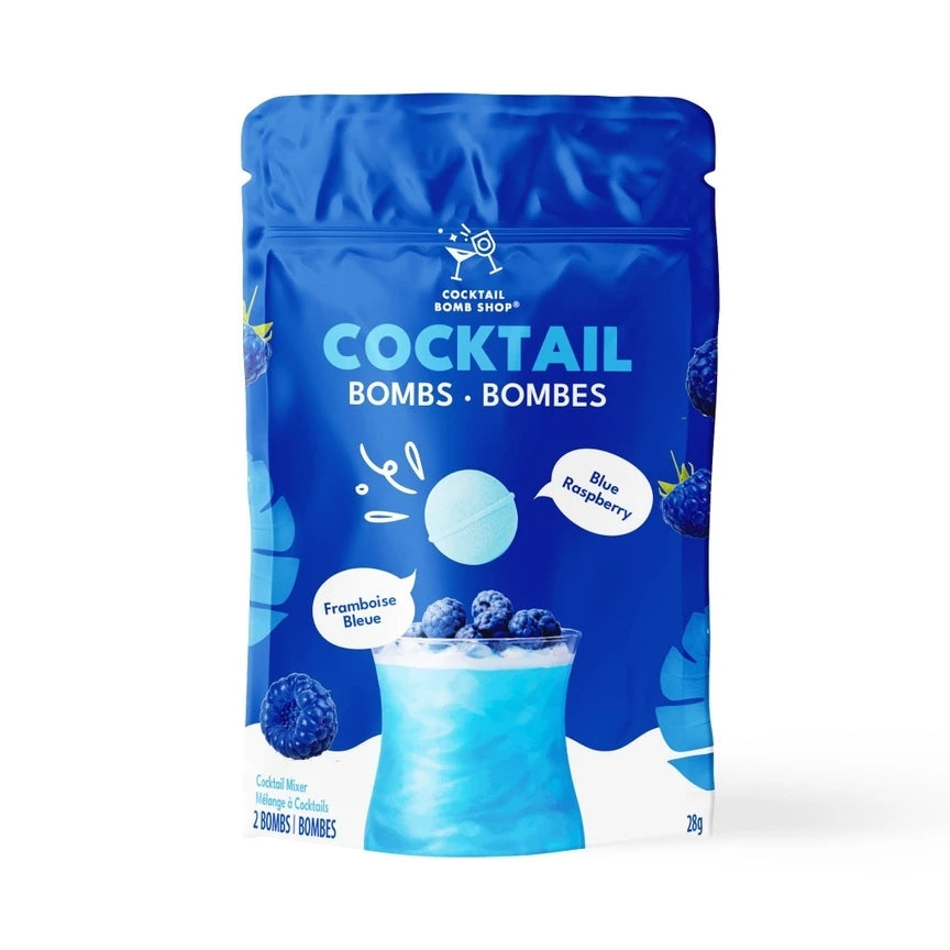 Bombes à cocktail framboise bleue – Paquet de 2